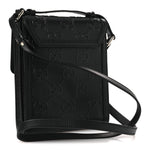 Calfskin GG Tennis Embossed Messenger Bag Black