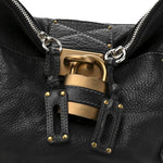 Calfskin Paddington Hobo Black