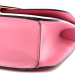 Box Calfskin Triangle Embleme Flap Shoulder Bag Begonia
