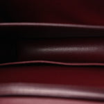 Box Calfskin Teen Classic Box Flap Bag Burgundy