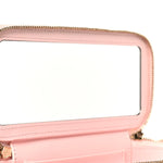 Caviar Quilted Top Handle Vanity With Chain Light Pink