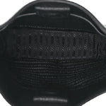 Vitello Daino Soft Mini Hobo Messenger Bag Black