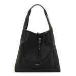 Calfskin Go Large Shoulder Bag Black
