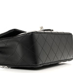 Lambskin Quilted Mini Rectangular Flap Black