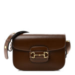 Azalea Calfskin Horsebit 1955 Shoulder Bag  Brown Sugar