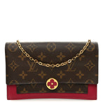 Monogram Flore Chain Wallet Fuchsia