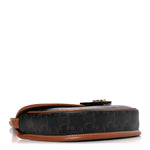Canvas Calfskin Triomphe Mini Besace Tan
