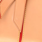 Monogram Calf Hair Spikes Iconoclasts Christian Louboutin Tote Red