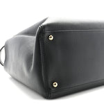 Calfskin Cerf Executive Shopper Tote Black