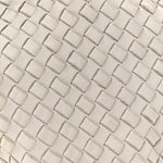 Nappa Intrecciato Canvas Fringe Maltinto Tote White