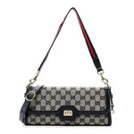 GG Monogram Small Luce Shoulder Bag Beige Blue
