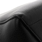 Soft Grained Calfskin Sangle Bucket Bag Black