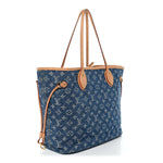 Monogram Denim Neo Neverfull MM Blue