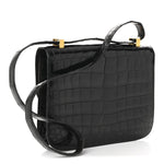 Shiny Caiman Crocodile Constance 23 Black
