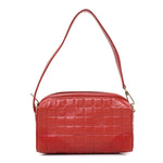 Lambskin Embossed CC Chocolate Bar Shoulder Bag Red