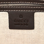 GG Supreme Monogram Medium Flat Messenger Bag Dark Brown