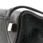 Drummed Calfskin Micro Luggage Black