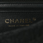 Tweed Quilted Mini Rectangular Flap Black