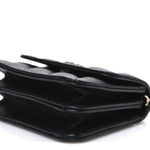 Caviar Quilted Mini Ribbon Wallet On Chain WOC Black