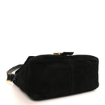 Suede Mama Baguette Black