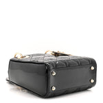 Patent Cannage Mini Lady Dior Black
