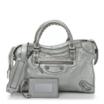 Metallic Agneau Giant 12 Silver Hardware City Gris Aluminum