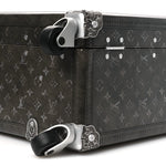 Brushed Monogram Rolling Trunk Black