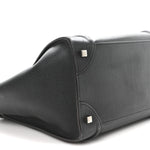 Drummed Calfskin Mini Luggage Black