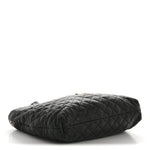 Lambskin Quilted Maxi Icare Shopping Tote Black