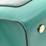 Snakeskin Medium Serpenti Top Handle Tote Emerald