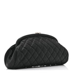 Caviar Quilted Timeless Clutch Black