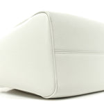 Calfskin Cuir Small Triomphe Cabas Drawstring White