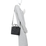 Drummed Calfskin Nano Luggage Black