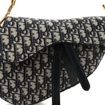 Oblique Saddle Bag Blue