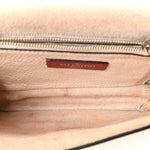 Pebbled Calfskin Rockstud Side Slip Crossbody Ivory