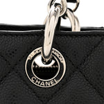 Caviar Quilted Grand Shopping Tote GST Black