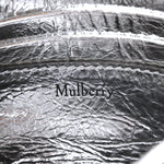 Metallic Crinkled Nappa Pillow Quilted Tiny Softie Bag Silver