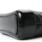 Aged Calfskin Quilted Small Gabrielle Logo Hobo Black