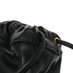Calfskin Matelasse Front Pocket Mini GG Marmont Bucket Bag Black