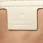 Calfskin Matelasse Small GG Marmont Shoulder Bag White