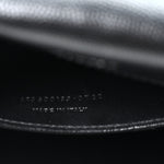 Grain De Poudre Textured Mixed Matelasse Triquilt Medium Monogram Satchel Black