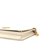 Saffiano Cuir Triangle Logo Miniborse White