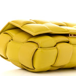 Nappa Maxi Intreccio Padded Cassette Crossbody Bag Buttercup