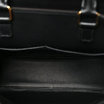 Calfskin Taurillon Studded City Steamer One Handle Bag Black