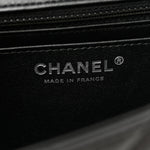 Lambskin Quilted Mini Rectangular Flap Black