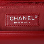 Lambskin Quilted New Medium Boy Flap Red