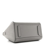 Sugar Goatskin Mini Antigona Pearl Grey