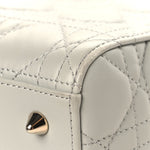 Lambskin Cannage Medium Lady Dior Grey