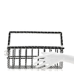 Brass Calfskin Grocery By Chanel Minaudiere Shopping Basket Silver