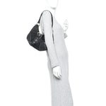 Tessuto Nylon Moon Shoulder Bag Black